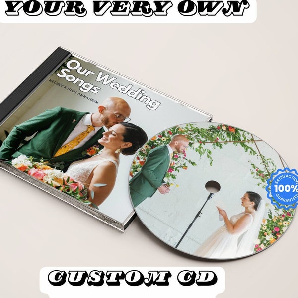 Custom CD & Jewel Case | PrintYourDisc Custom CD Mixtape | Personalized Custom CD Album | Christmas, Valentines, Anniversary Wedding Gift