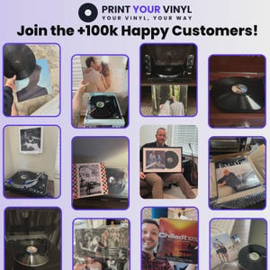 Custom Vinyl Record | Personalized Playable Vinyl Records | Create a Vinyl Mixtape Album | Christmas, Valentines, Anniversary Wedding Gift A image 8