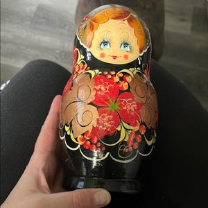 Vintage Russian Nesting Doll MATRYOSHKA DOLL 8”