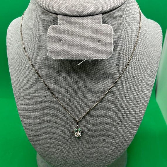 Emerald Cut Clear quartz necklace