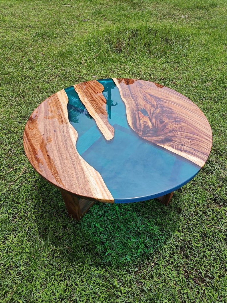 Epoxy Resin Round Table, Epoxy Round Dining Table, Round Coffee Table, Epoxy Resin River Table