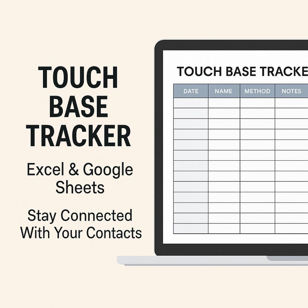 Networking Tracker Template | Excel & Google Sheets | Follow-up CRM ...