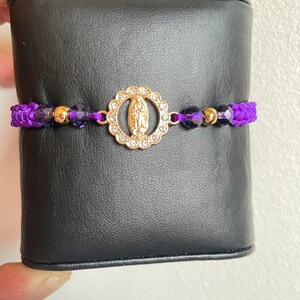 MESARCH Religious Protection Bracelets Set Of 6 – Virgin De Guadalupe, San Benito, Cross – Adjustable For Men & Women