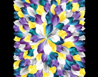 Petal Paradise Benartex Fabric Panel