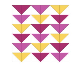 FPP 6 inch Flying Flock of Geese Block