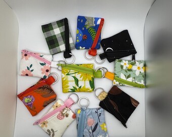 Handmade Small Zippered Pouch – Variety of Patterns