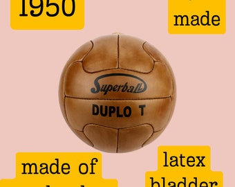 Ballon De Foot Adidas Superball Taille 5 - Réplique Coupe Du Monde 1950 En Cuir