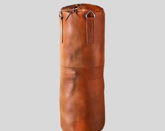 Handmade Cowhide Leather Punching Bag: Training Boxing Bag
