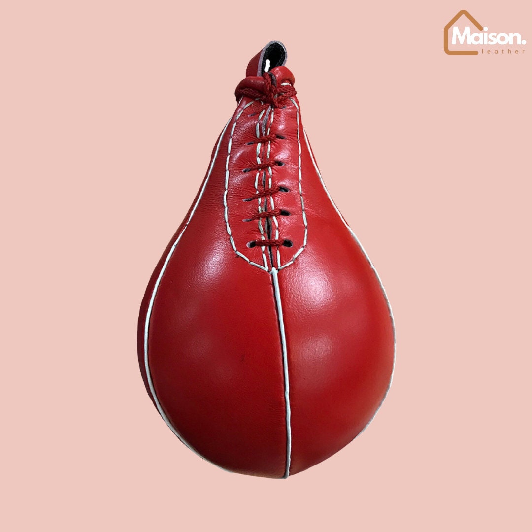100 Cow Leather Speed Bag Handcrafted With Latex Balloon Etsy