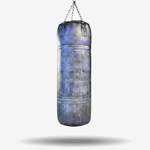 Crocodile pattern cowhide Leather Heavy duty Punching Bag, Upto 6 feet and 35cm in diameter, Distinctive Gift ideas, Christmas day gift