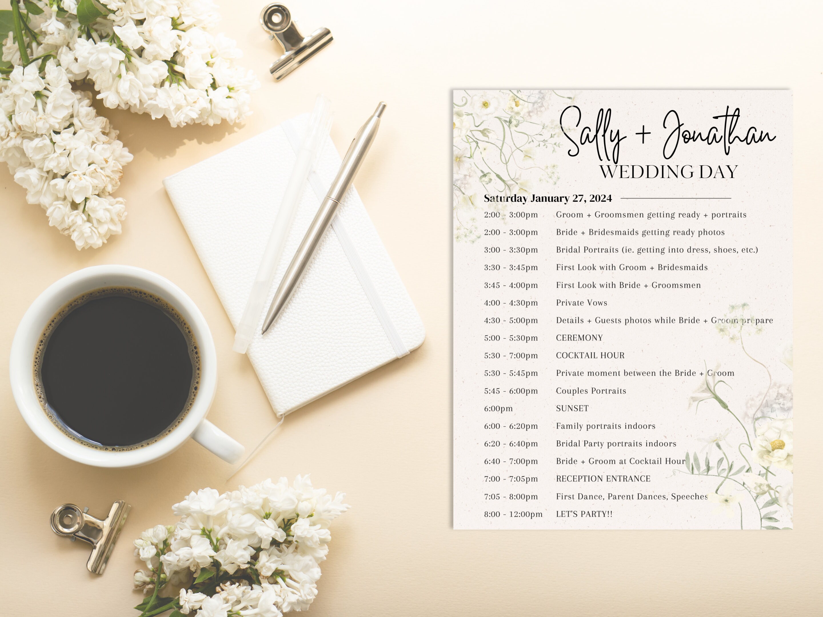 Wedding Photography Timeline Template Etsy Wedding Photography Timeline Template Etsy