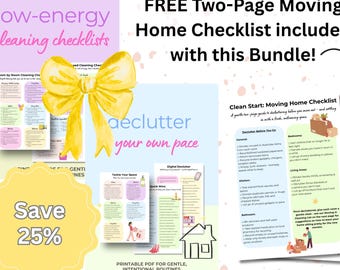 Home Reset Kit – Cleaning, Decluttering & Moving Checklists (Printable PDF)