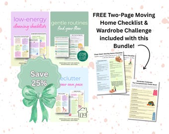 Calm Home Companion – Cleaning, Decluttering & Routine Printables (Digital Download)