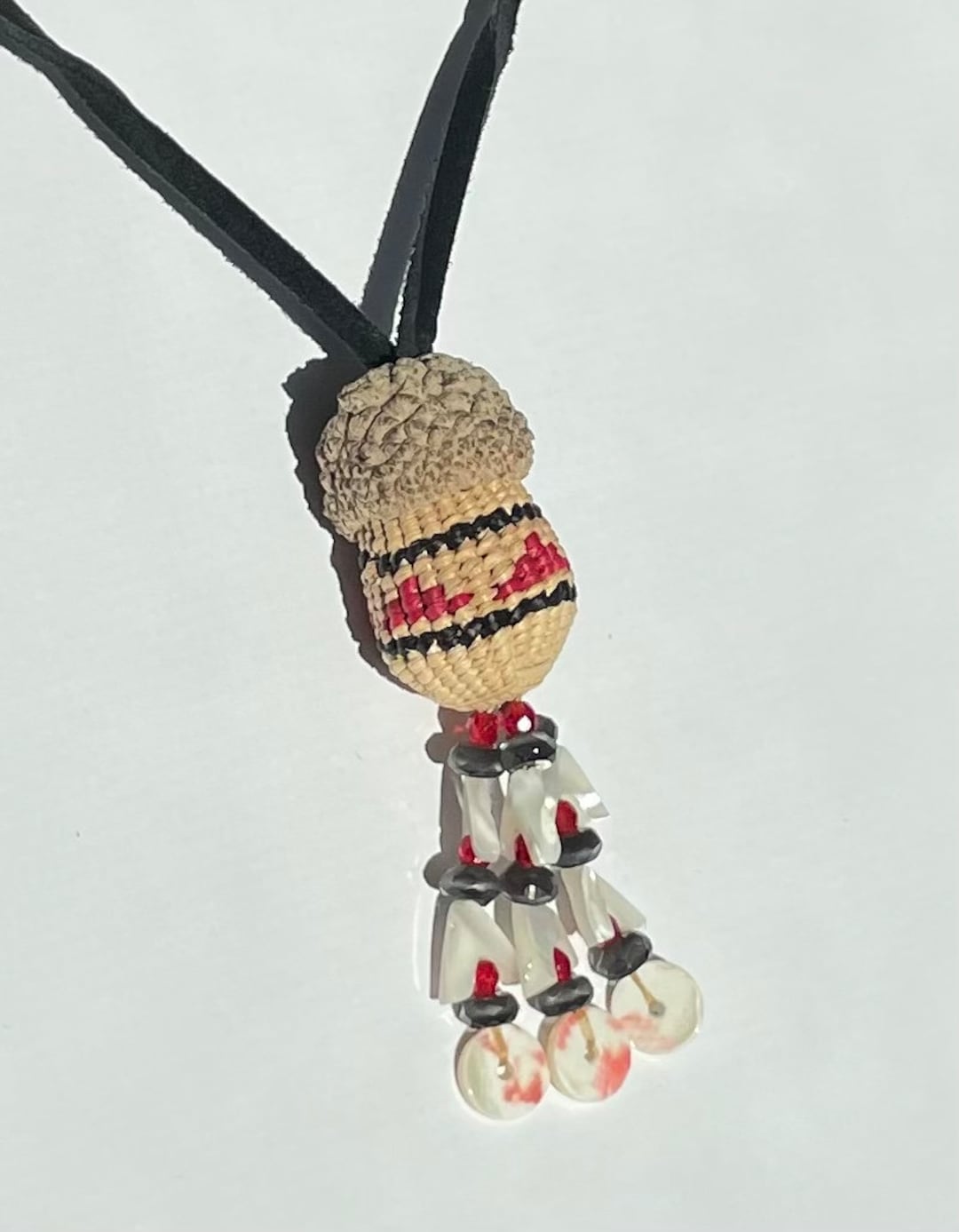 Native American Twine Acorn Basket Necklace Etsy