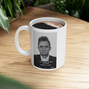 Johnny Cash Mug-Shot Coffee Mug