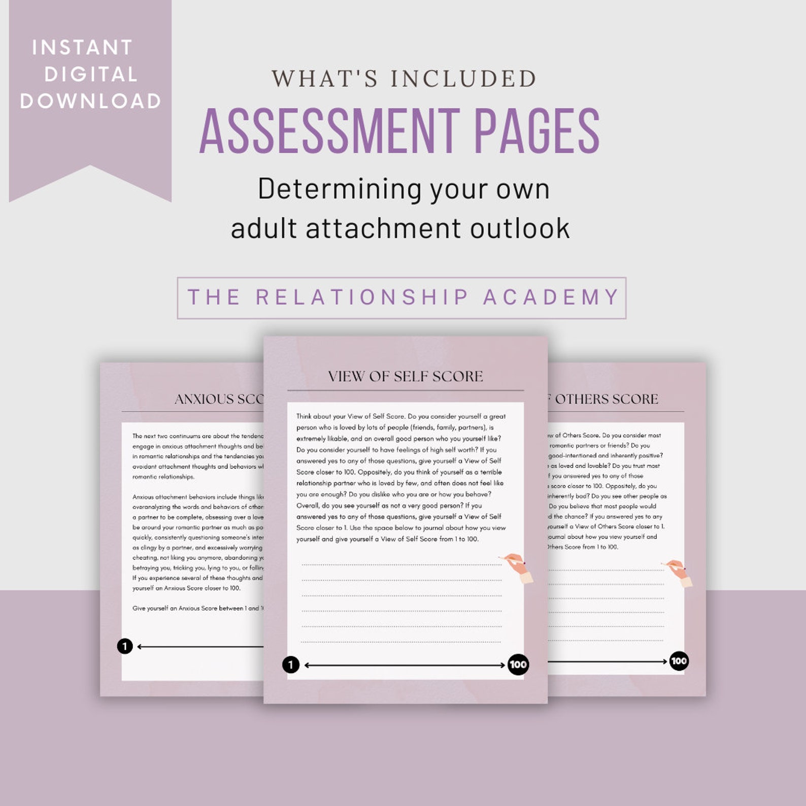 Understanding Your Adult Attachment Instant Download Digital Workbook ...