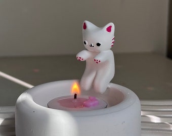Kätzchen-Kerzenhalter – süßer Katzen-Aromatherapie-Kerzenhalter für die Tischdekoration, Kerzenhalter im Großhandel