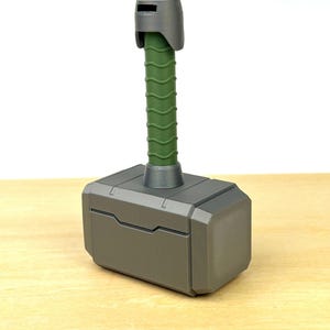 Thor Hammer Baby Rattle | Personalized Mjolnir Superhero Toy | Custom Newborn Gift image 12