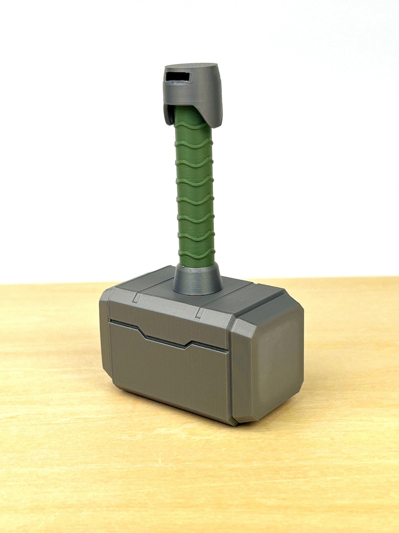 Thor Hammer Baby Rattle | Personalized Mjolnir Superhero Toy | Custom Newborn Gift image 12