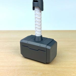 Thor Hammer Baby Rattle | Personalized Mjolnir Superhero Toy | Custom Newborn Gift image 13