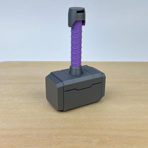 Thor Hammer Baby Rattle | Personalized Mjolnir Superhero Toy | Custom Newborn Gift image 11