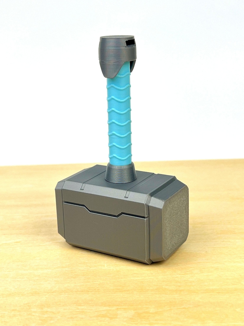 Thor Hammer Baby Rattle | Personalized Mjolnir Superhero Toy | Custom Newborn Gift image 9