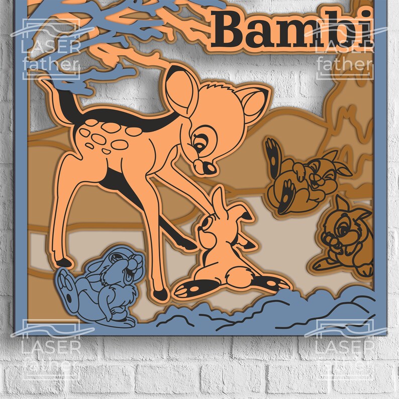 Bambi SVG, Bambi and Thumper, Laser Cut Digital Files, Cricut Projects ...