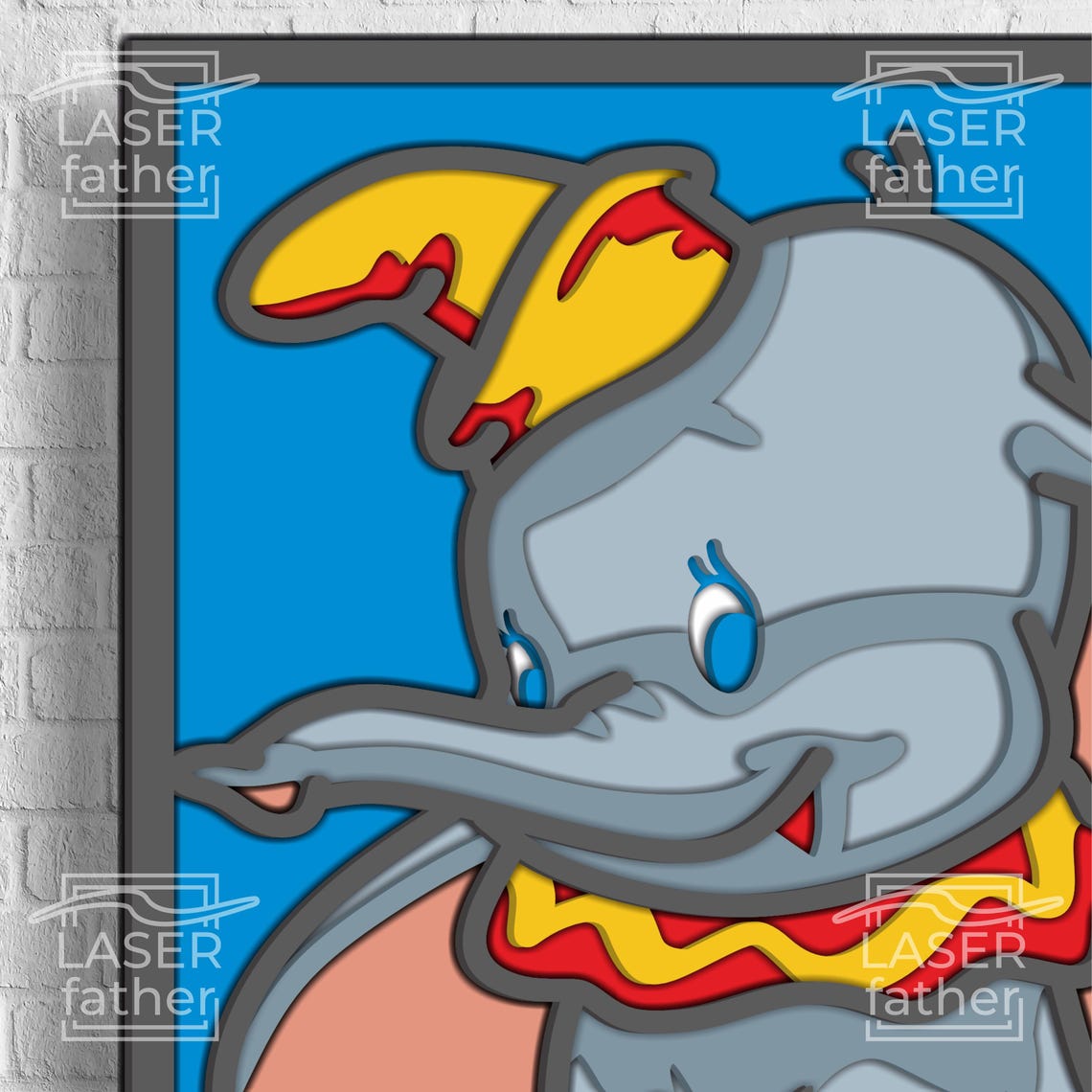 Dumbo Shadow Dumbo SVG, Circus Elephant SVG, Cartoon Animal Vector, Disneyworld Art ...