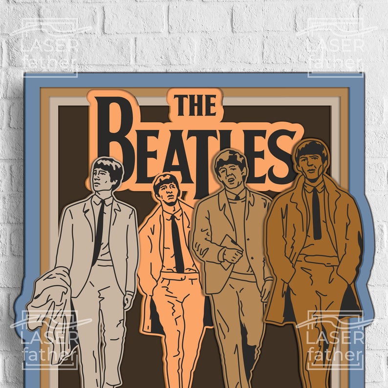 Beatles Laser Cut, Rock Music SVG, Laser Cutting Projects, Instant ...