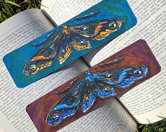 Moth Bug Artist Bookmark | Witchy Nature Reader Gift