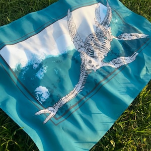 Tapisserie Plesiosaurus Dolichodeirus Tenture murale dinosaure