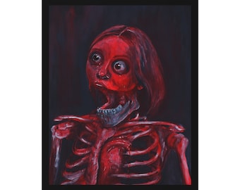 Horror Self Portrait 8"x10" Signed Print Bagged and Boarded High Quality Macabre Art Gore FREE SHIPPING U.S.