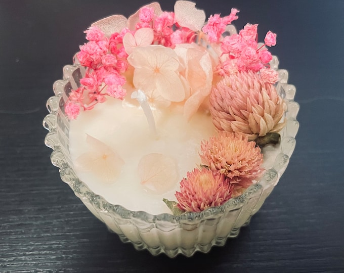 Wildflowers Botanical Candle | Floral candle | Bestseller | Rose | Dried florals | gift bag | clean scents | Gift for her | Mothers day