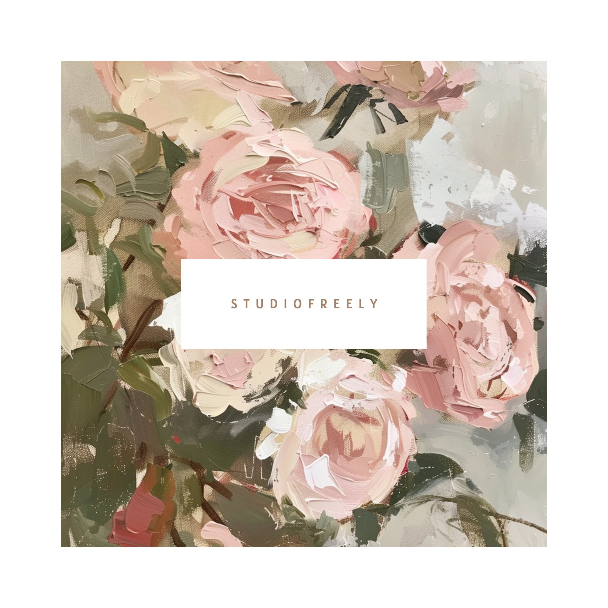 Pink Rose Bouquet Painting, Floral Wall Art Print, Romantic Vintage ...