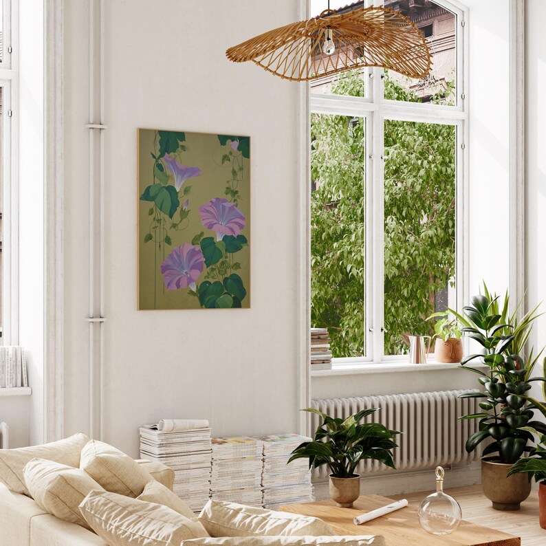 Ideal for lovers of botanical art, vintage-inspired decor, gardeners, or anyone who appreciates floral elegance. This piece works beautifully in bedrooms, sunrooms, garden-themed kitchens, or nurseries, and pairs well with other floral or vintage nature prints.