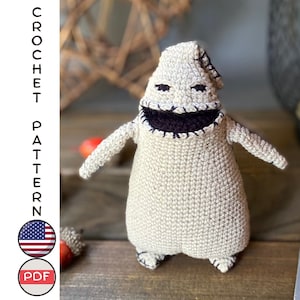 Halloween Nightmare monster toy crochet pattern. Amigurumi monster from under the bed crochet tutorial. Crochet Christmas monster decoration