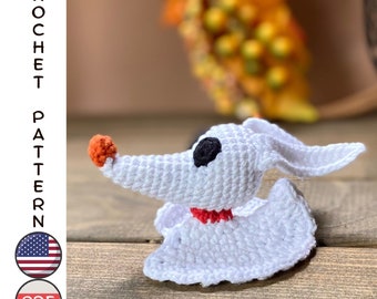 Halloween Ghost Dog Crochet Pattern: Amigurumi Nightmare Spirit of
