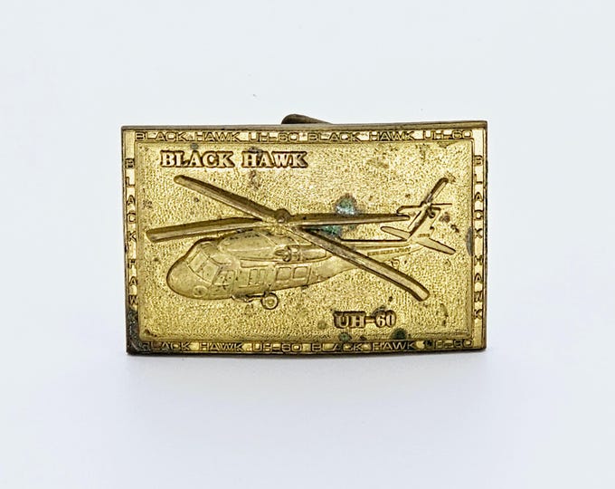 Vintage Black Hawk UH-60 Helicopter Brass Belt Buckle - Etsy