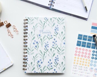 A5 Weekly Planner with Stickers | Undated Branches Design