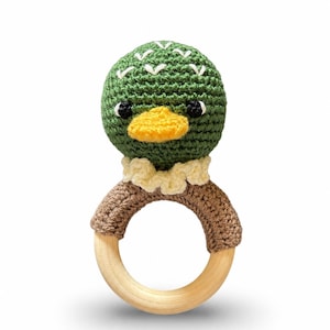 Handmade Mallard Duck Rattle