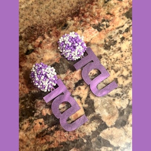 Acrylic TCU Earrings