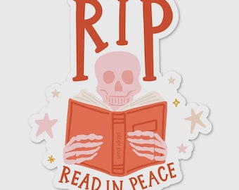 Pegatina del libro RIP