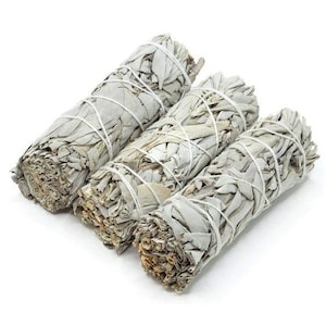White Sage Smudge Sticks Sustainably Grown in California (4-5 inches)