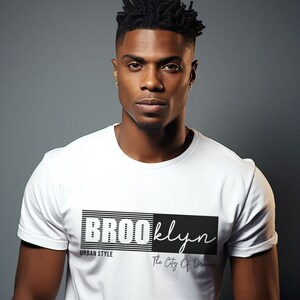 T-shirt graphique Brooklyn NY : chemise souvenir de style urbain