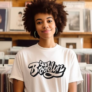 T-shirt graphique Brooklyn NYC : chemise souvenir de New York