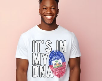 Haiti Flag DNA T-Shirt: Haitian Pride Souvenir Tee