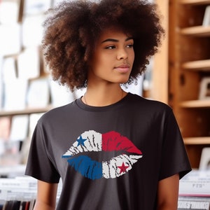 Panama Lips Shirt, Panama Shirt, Panama Flag Shirt, Panamanian Pride, Panama Gift, Panama Souvenir Unisex Tee
