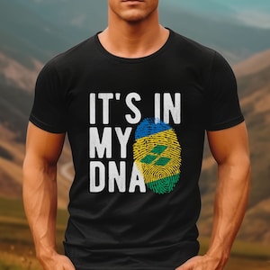 St. Vincent & Grenadines DNA Flag Shirt: SVG Pride Souvenir Tee