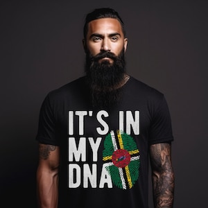 It&#39;s In My DNA Dominica Shirt, Dominica Shirt, Dominica Flag Shirt, Dominica Pride, Dominica Gift, Dominica Souvenir Unisex Tee
