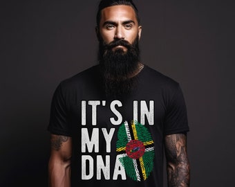 It's In My DNA Dominica Shirt, Dominica Shirt, Dominica Flag Shirt, Dominica Pride, Dominica Gift, Dominica Souvenir Unisex Tee